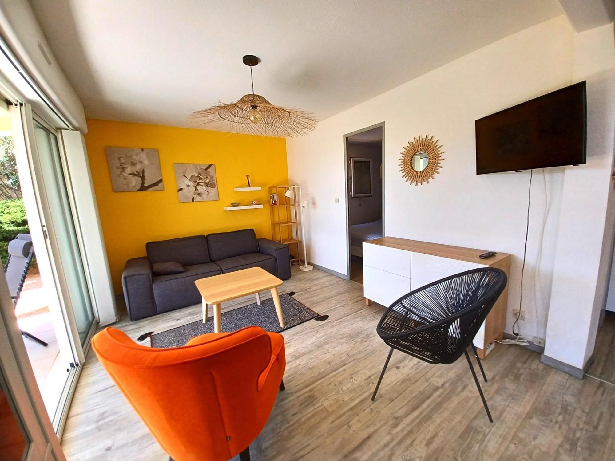 Plain-Pied Jardin 6 Personnes Clim Vue Mer Parking Wifi Terrasse Piscine Dans La Residence Saint-Pierre-la-Mer  Esterno foto
