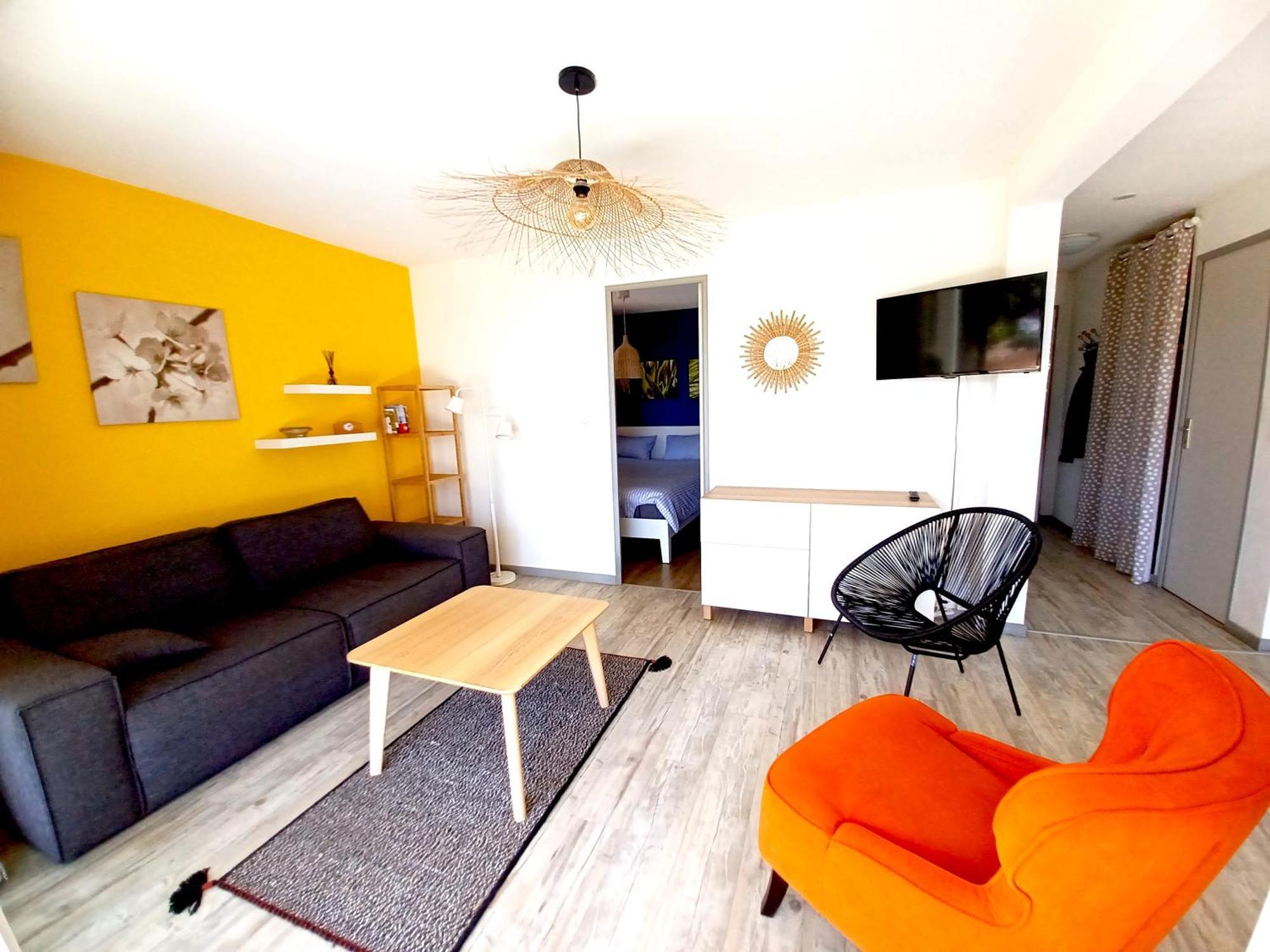 Plain-Pied Jardin 6 Personnes Clim Vue Mer Parking Wifi Terrasse Piscine Dans La Residence Saint-Pierre-la-Mer  Esterno foto
