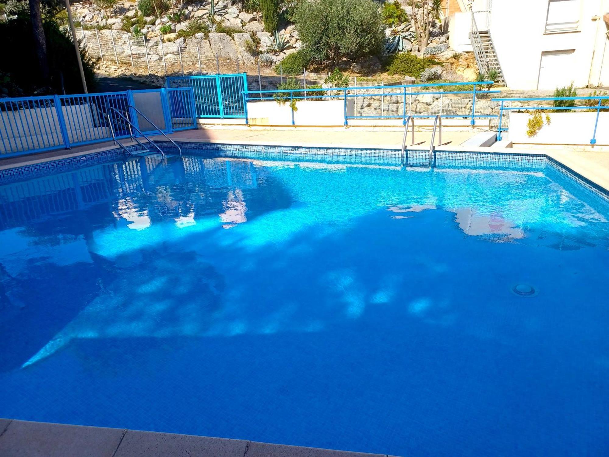 Plain-Pied Jardin 6 Personnes Clim Vue Mer Parking Wifi Terrasse Piscine Dans La Residence Saint-Pierre-la-Mer  Esterno foto